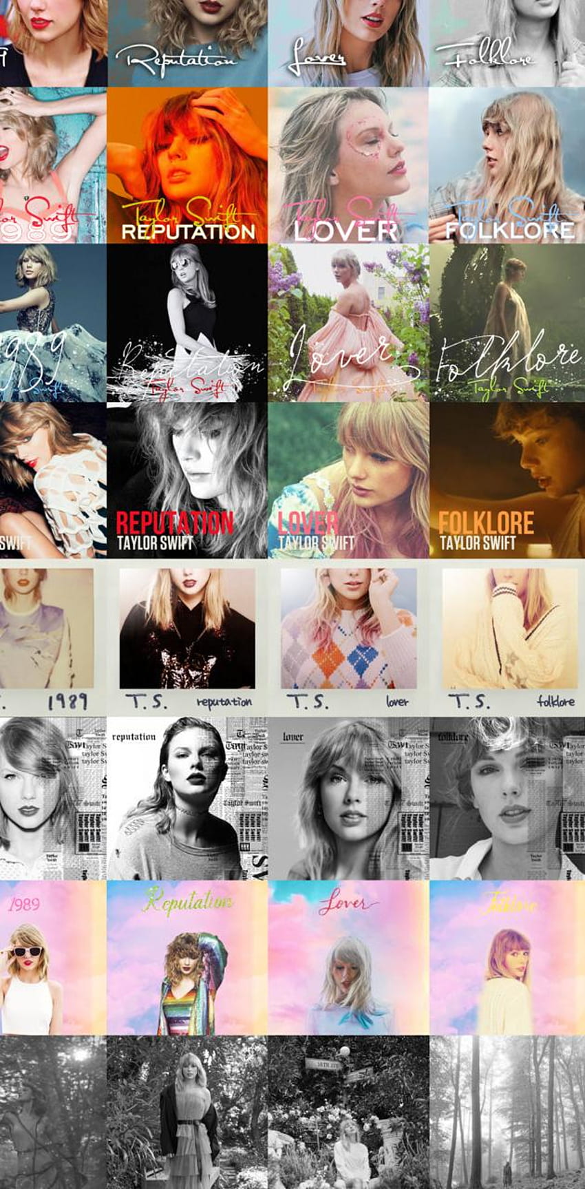 TSwiftie의 Taylor Swift Era - ZEDGE™, Taylor Swift Collage에서 HD 전화 배경 화면
